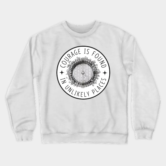 Courage is Found in Unlikely Places II - White - Fantasy Crewneck Sweatshirt by Fenay-Designs